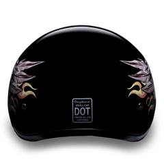 D6-SKW D.O.T. DAYTONA SKULL CAP - W/ SKULL WINGS - Daniel Smart Manufacturing