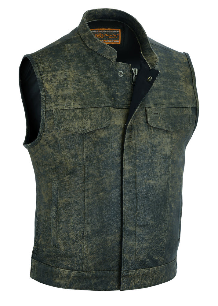 DS108 Men's Conceal Carry Antique Brown Vest Daniel Smart Manufacturing