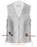 DS105 Men's Single Back Panel Concealed Carry Vest Daniel Smart Manufacturing