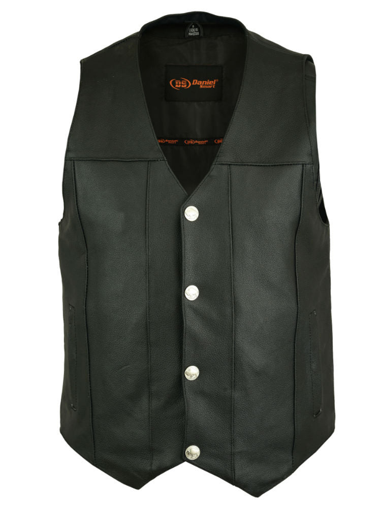 DS141 Men's Single Back Panel Concealed Carry Vest (Buffalo Nickel Sn Daniel Smart Manufacturing