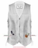 DS142 Men's Single Back Panel Concealed Carry Vest (Buffalo Nickel He Daniel Smart Manufacturing