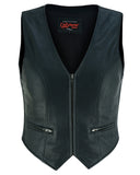 DS238 Women's Stylish Lightweight Zipper Front Vest Daniel Smart Manufacturing