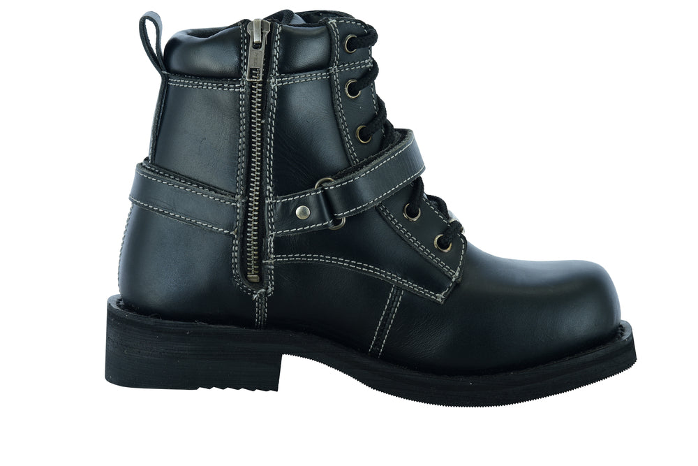 DS9766 Women's Boots with Side Zipper and Single Strap Daniel Smart Manufacturing