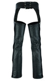 DS447TALL Tall Classic Leather Chaps with Jeans Pockets Daniel Smart Manufacturing