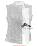 DS229 Women's Premium Single Back Panel Concealment Vest - GRAY Daniel Smart Manufacturing