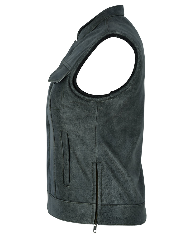 DS229 Women's Premium Single Back Panel Concealment Vest - GRAY Daniel Smart Manufacturing