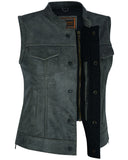 DS229 Women's Premium Single Back Panel Concealment Vest - GRAY Daniel Smart Manufacturing