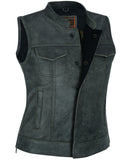 DS229 Women's Premium Single Back Panel Concealment Vest - GRAY Daniel Smart Manufacturing