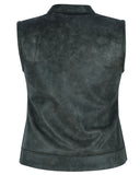 DS229 Women's Premium Single Back Panel Concealment Vest - GRAY Daniel Smart Manufacturing