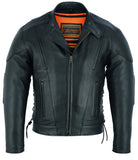 DS777 Men's Vented M/C Jacket Side Laces Daniel Smart Manufacturing