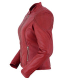 DS5501 Cabernet - Women's Fashion Leather Jacket Daniel Smart Manufacturing