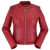 DS5501 Cabernet - Women's Fashion Leather Jacket Daniel Smart Manufacturing