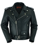 DS761 Motorcycle Armored Classic Biker Leather Jacket Daniel Smart Manufacturing