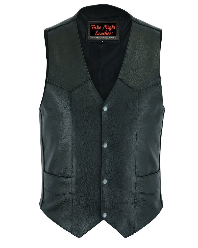 DS104 Men's Plain Side Economy Vest Daniel Smart Manufacturing