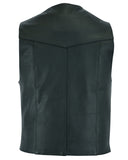 DS104 Men's Plain Side Economy Vest Daniel Smart Manufacturing