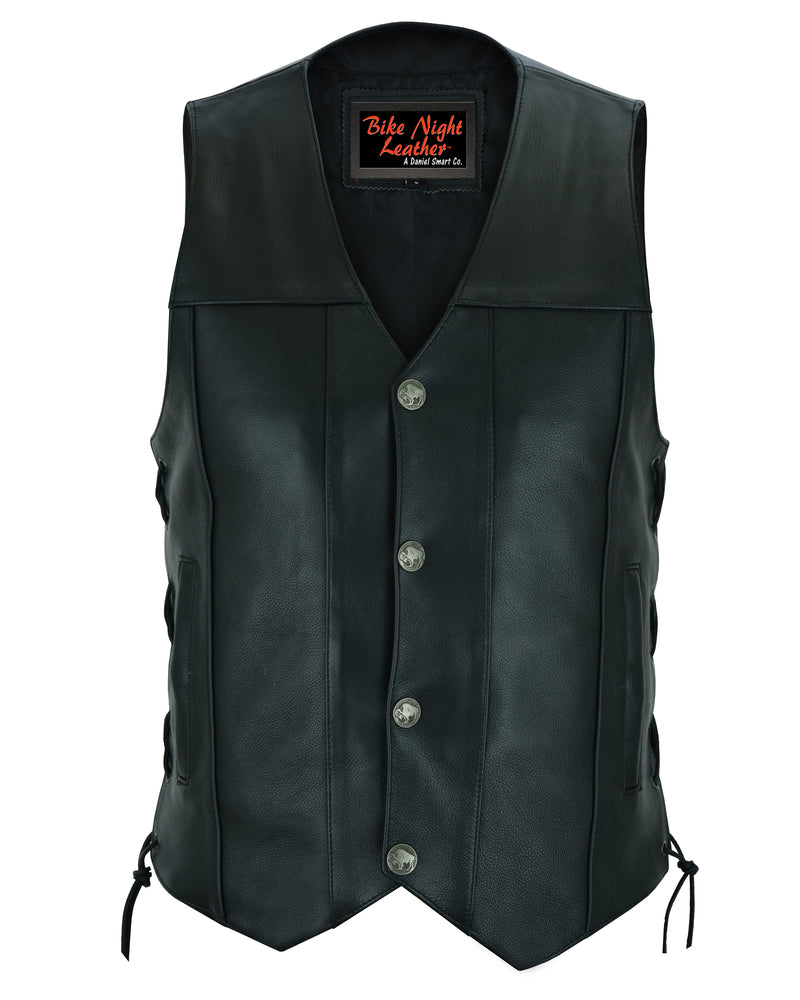 DS142 Men's Single Back Panel Concealed Carry Vest (Buffalo Nickel He Daniel Smart Manufacturing