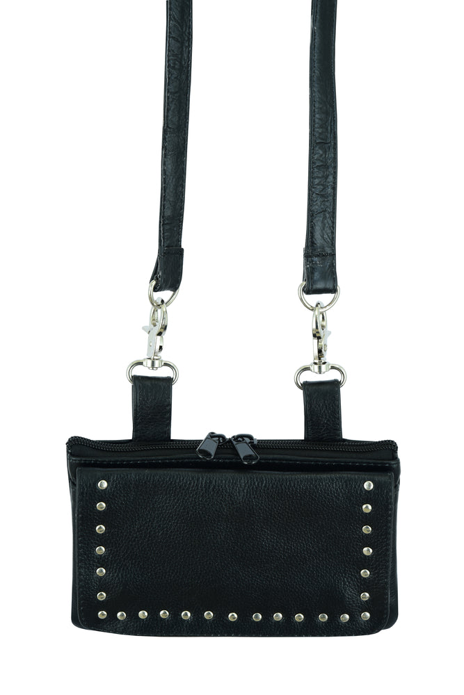 DS8586 Leather Belt Bag - Small Daniel Smart Manufacturing