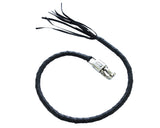 GBW201 Leather Biker Whip - Black Daniel Smart Manufacturing