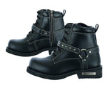 DS9766 Women's Boots with Side Zipper and Single Strap Daniel Smart Manufacturing