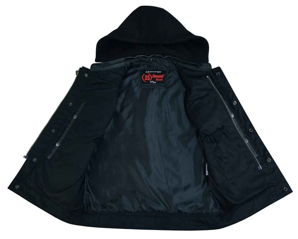 DS182 Concealed Snaps, Premium Naked Cowhide, Removable Hood & Hidden Daniel Smart Manufacturing