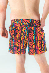 The Bay Breeze | Tropical Neon Ball Hammock® Pouch 5" Swim Trunks - Shinesty