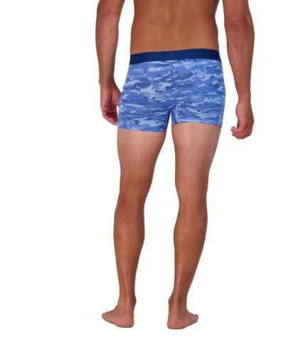 Wood Underwear blue camo boxer brief w/fly