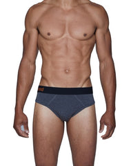 Wood Underwear charcoal heather hip brief