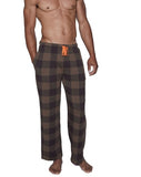 Wood Underwear chestnut checkers lounge pant