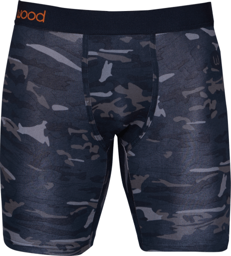 Wood Underwear forest camo biker brief w/fly