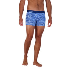 Wood Underwear blue camo boxer brief w/fly