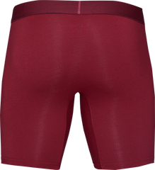 Wood Underwear burgundy red biker brief w/fly