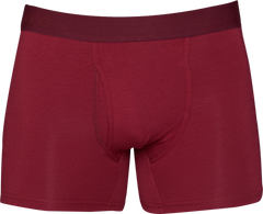 Wood Underwear burgundy red boxer brief w/fly