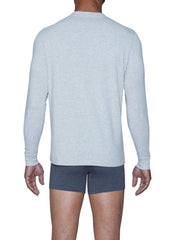 Wood Underwear heather grey long sleeve henley