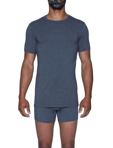 Wood Underwear charcoal heather crew neck undershirt