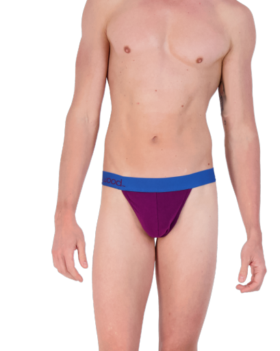 Wood Underwear dark purple thong