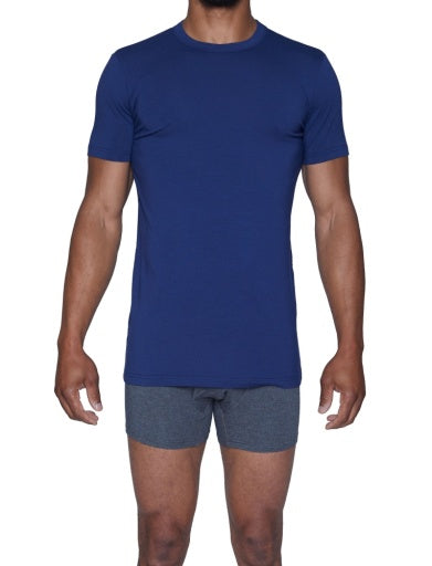 Wood Underwear deep space blue crew undershirt