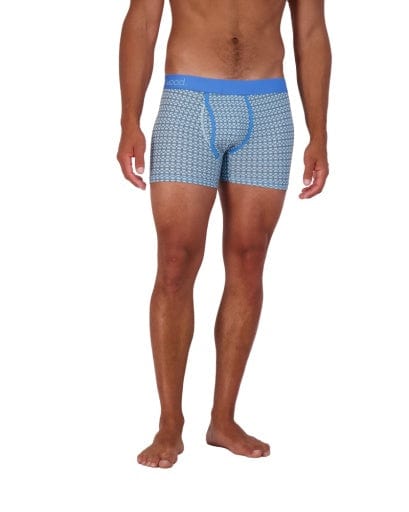 Wood Underwear steel blue rings boxer brief w/fly