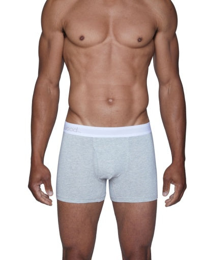 Wood Underwear heather grey boxer brief w/fly