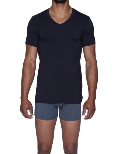 Wood Underwear black v-neck undershirt