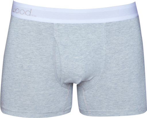 Wood Underwear heather grey boxer brief w/fly