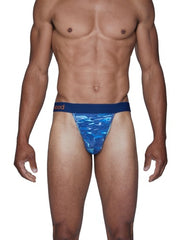 Wood Underwear blue liquid thong