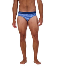 Wood Underwear blue camo hip brief