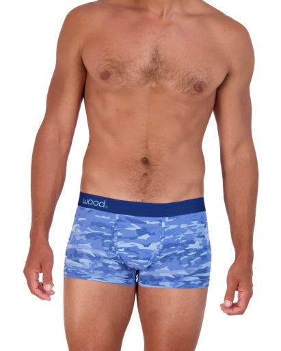 Wood Underwear blue camo trunk