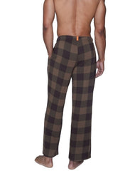 Wood Underwear chestnut checkers lounge pant