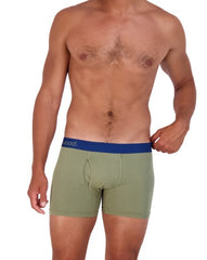 Wood Underwear olive boxer brief w/fly