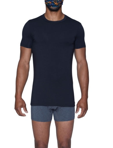 Wood Underwear black crew neck undershirt