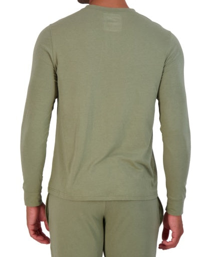 Wood Underwear olive long sleeve henley