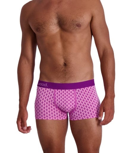 Wood Underwear purple interlock trunk