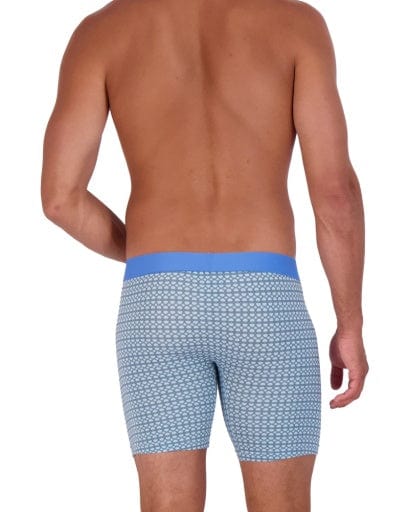 Wood Underwear steel blue rings biker brief w/fly