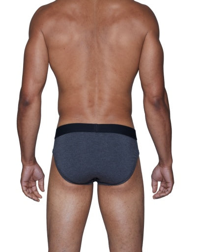 Wood Underwear charcoal heather hip brief